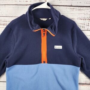 Cotopaxi Amado Half Zip Fleece Pullover Mens S Regular Maritime Lupine Blue